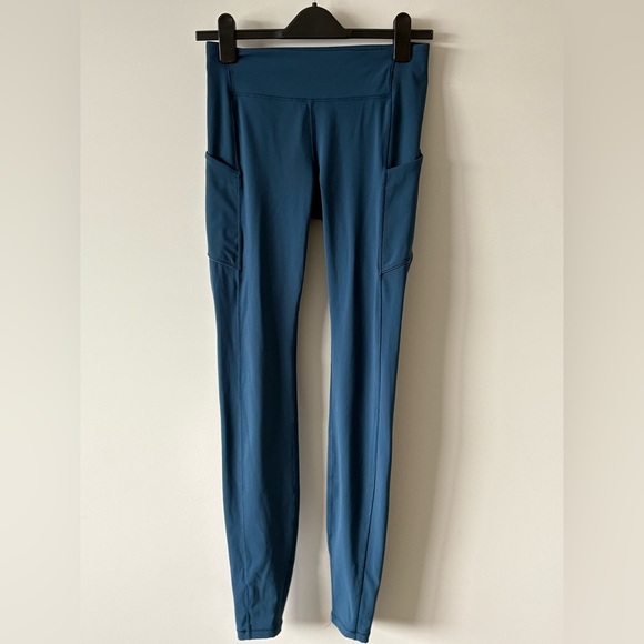 Lululemon Speed Up High-Rise 28″ 5-Pocket Running Tights – Blue Size 6 - Picture 1 of 4